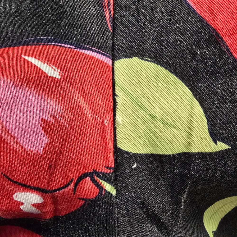 Amazing vintage 90's Apple Print Cotton Trousers