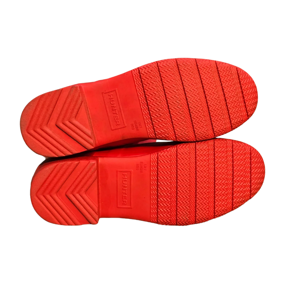 Red Hunter Welly Boots (Deadstock/ Unworn) - Size UK7
