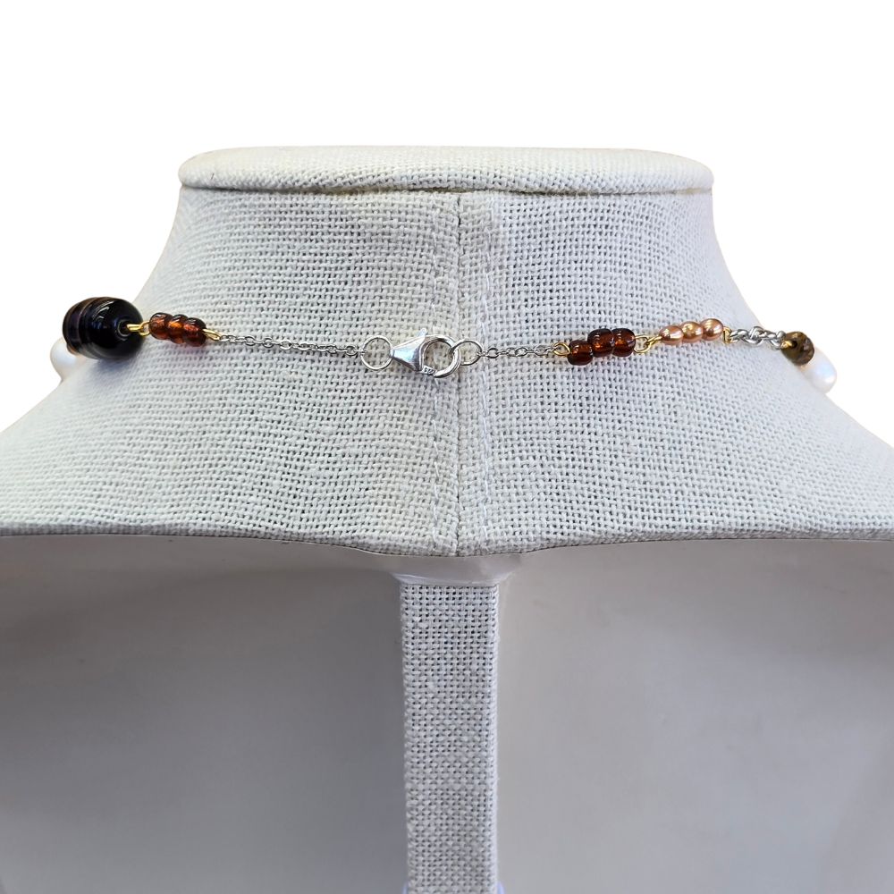 Handmade with Love Neutrals Whimsical Style - One Of A kind Necklace