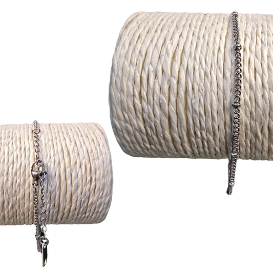 Stainless Steel Chain Bangle + Details