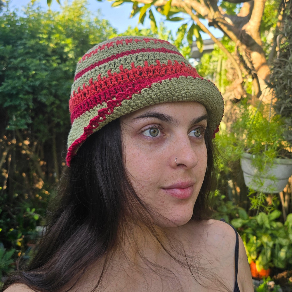 Handmade 100% Cotton Crochet Bucket Hats