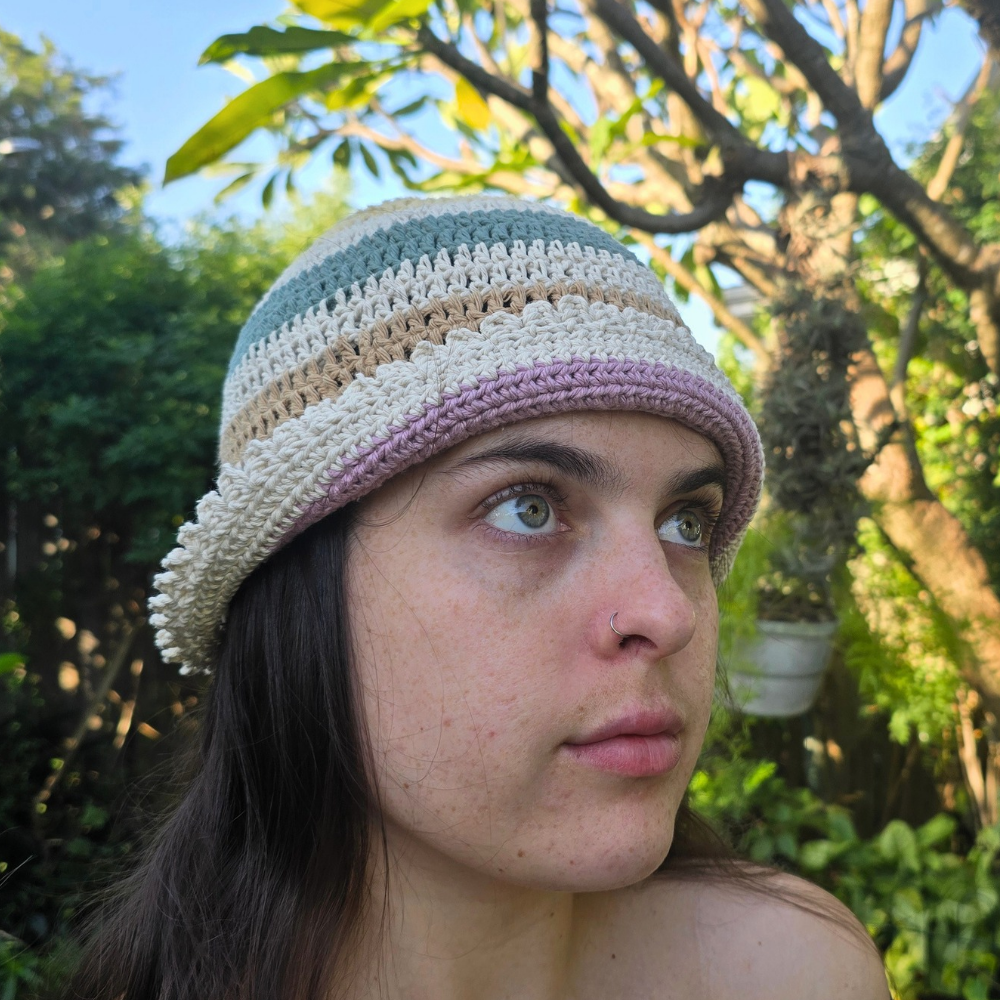 Handmade 100% Cotton Crochet Bucket Hats