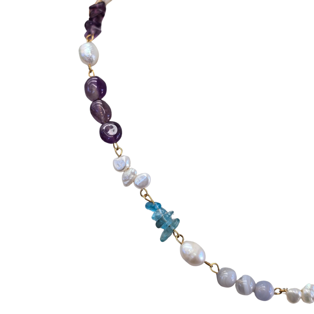 Handmade with Love Rainbow Crystal Necklace - One Of A kind
