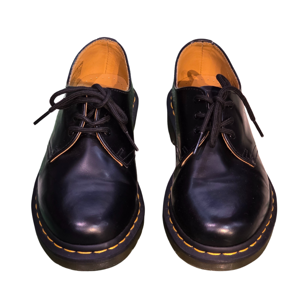 Black Leather Oxford Dr Martens UK4