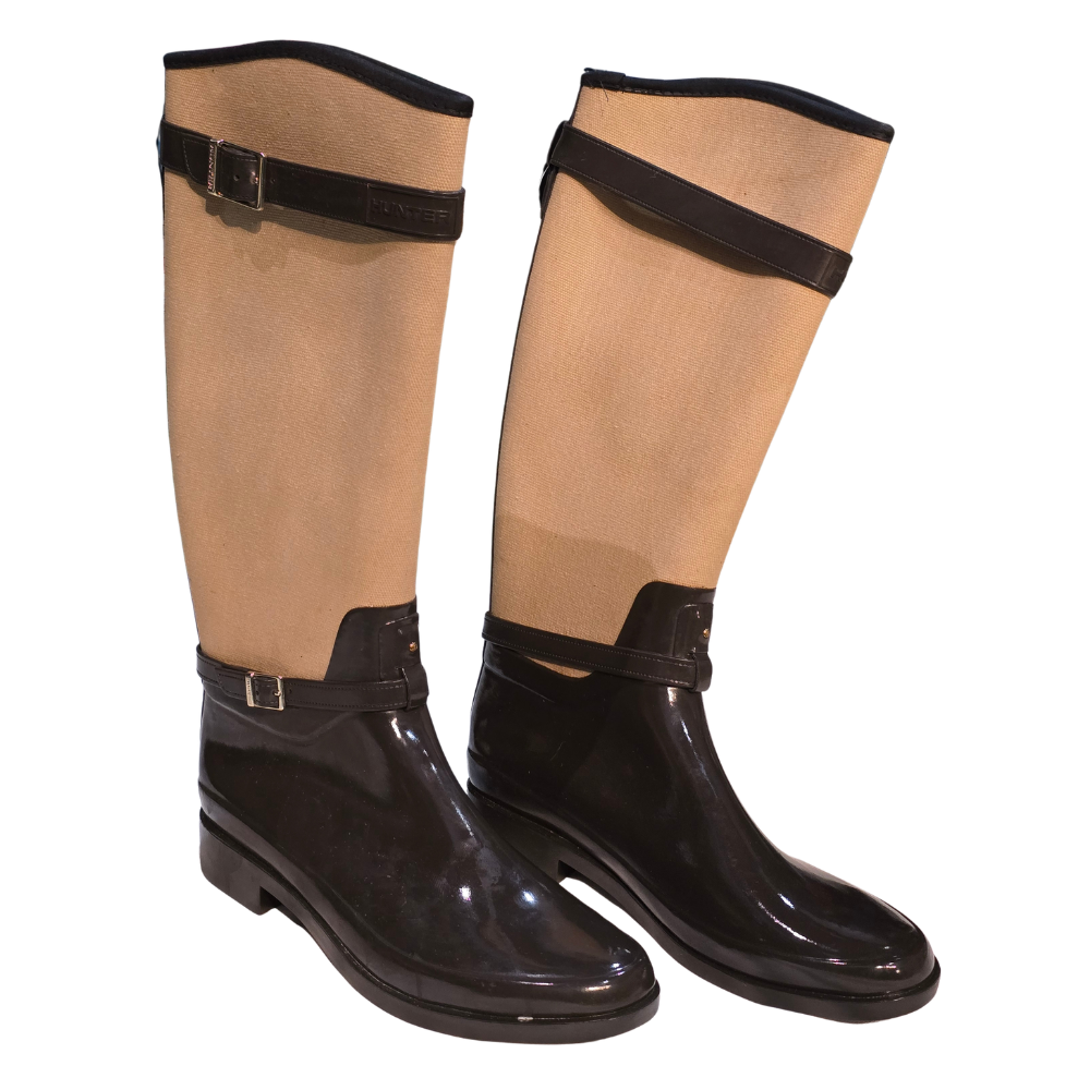 Two-Tone Hunter Welly Boots (Deadstock + Unworn)