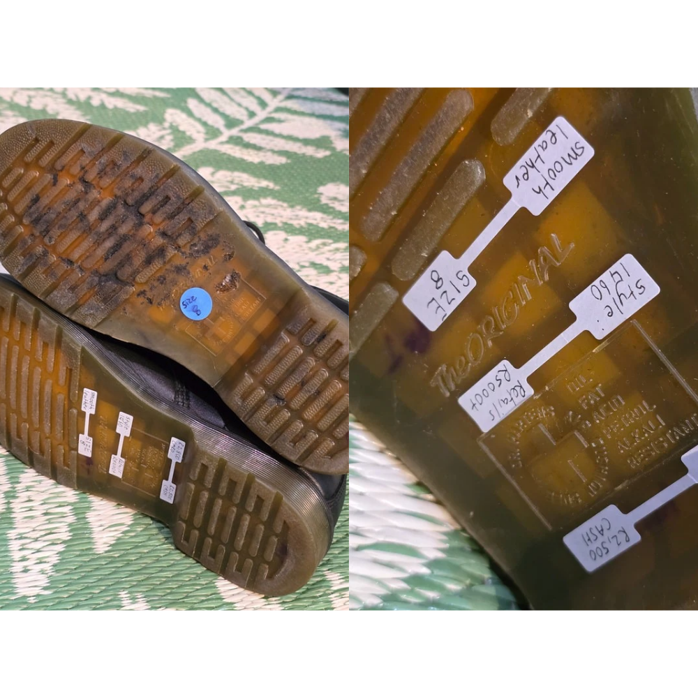 Black Leather 1460 Dr Martens UK8