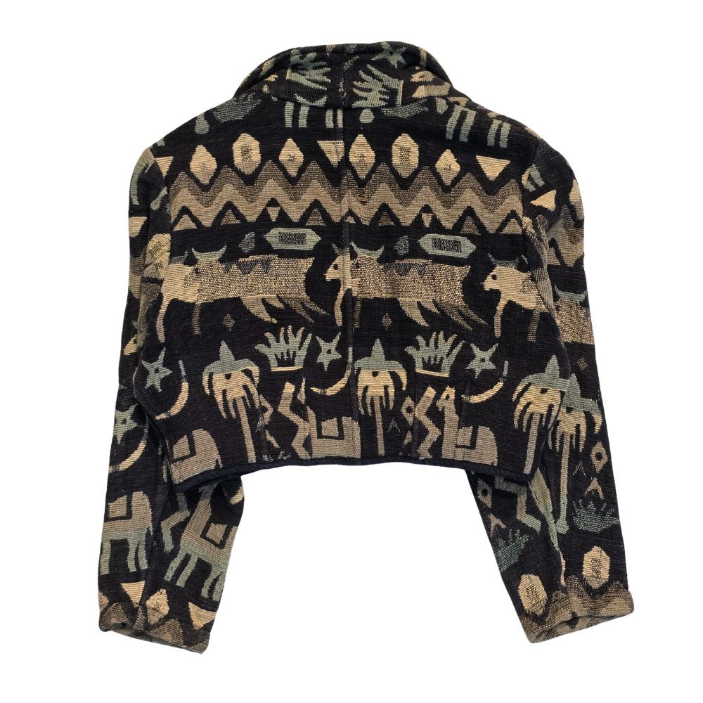 90s Cropped Tapestry Jacket
