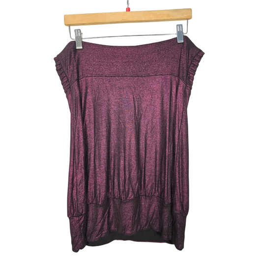 Retro 2000's Shimmer Boobtube - Size L (W25)