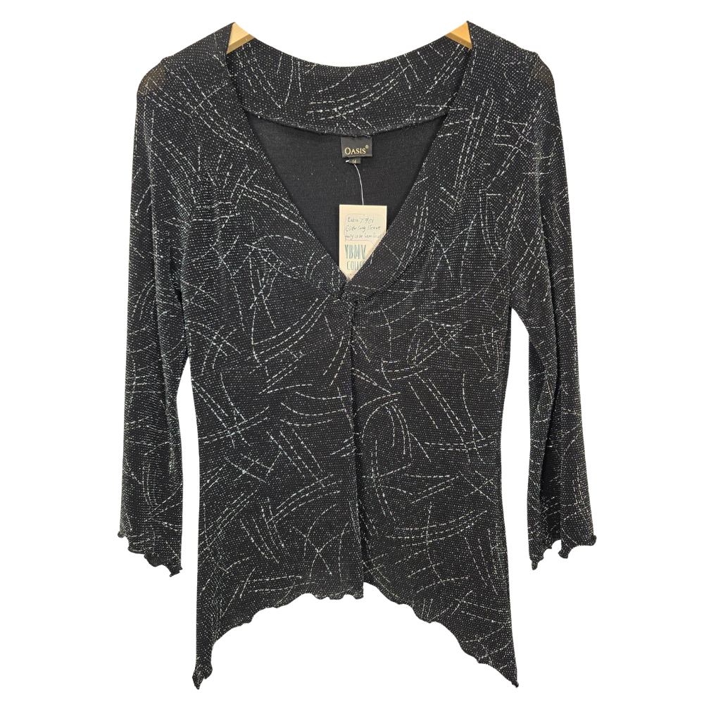 Retro 90's Sparkly Asymmetrical Fairy Top (W34)