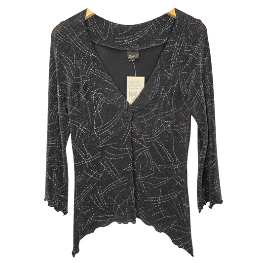 Retro 90's Sparkly Asymmetrical Fairy Top - Size 14 (W34)