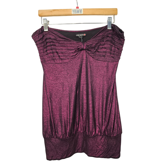 Retro 2000's Shimmer Boobtube - Size L (W25)