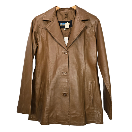 Vintage Leather Blazer - Size 34 (W38)