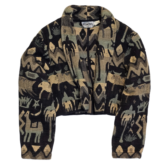 90s Cropped Tapestry Jacket
