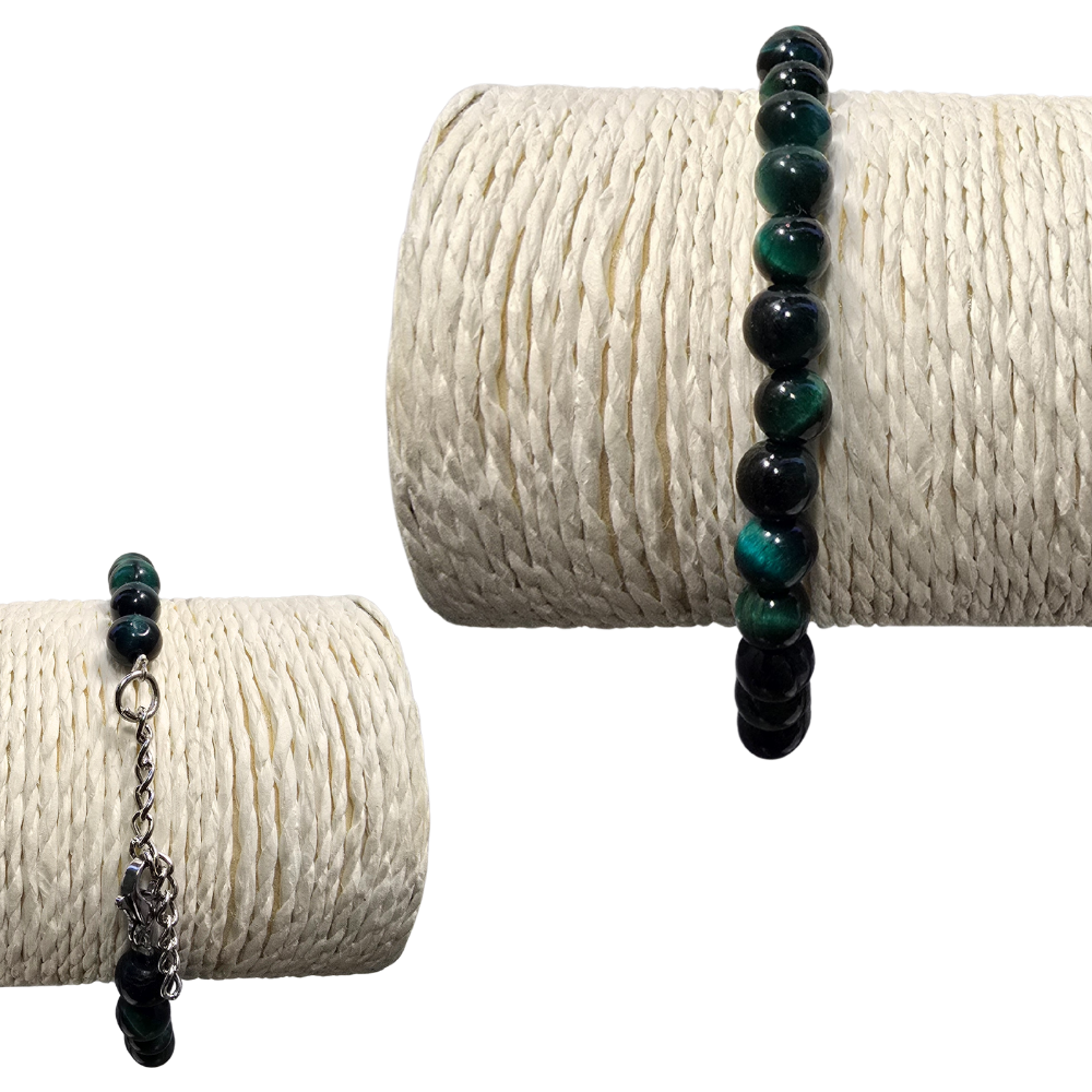 Green Tigers Eye Crystal Bangle