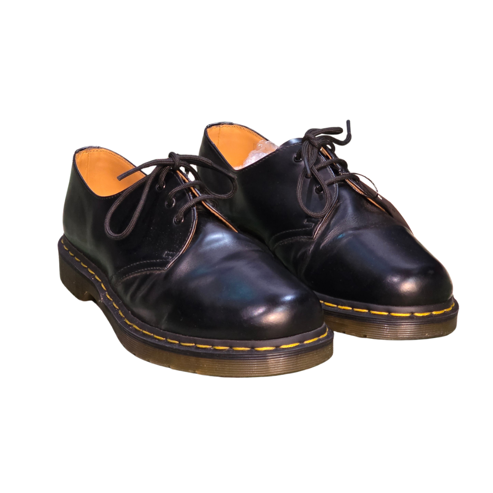 Black Leather Oxford Dr Martens - Size UK7