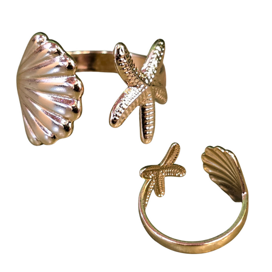 Stainless Steel Shell Ring