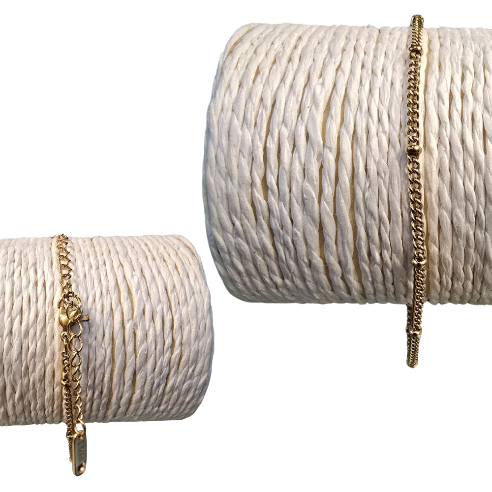 Stainless Steel Chain Bangle + Details