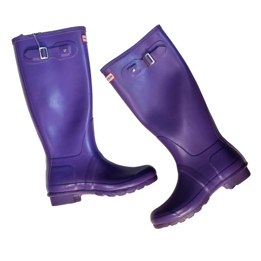 Purple Hunter Welly Boots (Deadstock + Unworn) - Size UK5