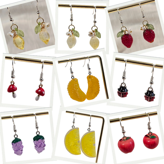 Cute Fruity Costume Earrings