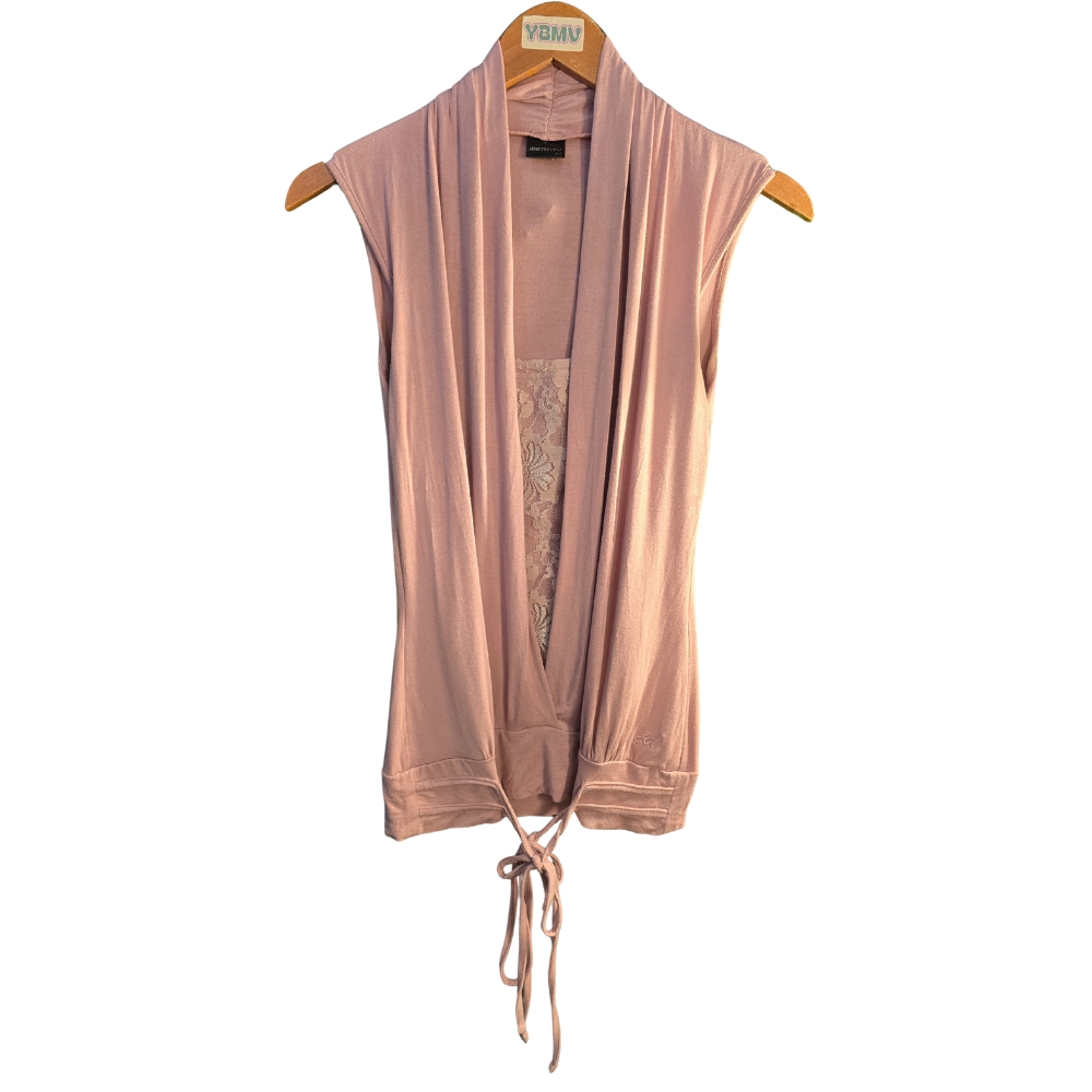 Retro 2000s Dusty Pink Detailed Top