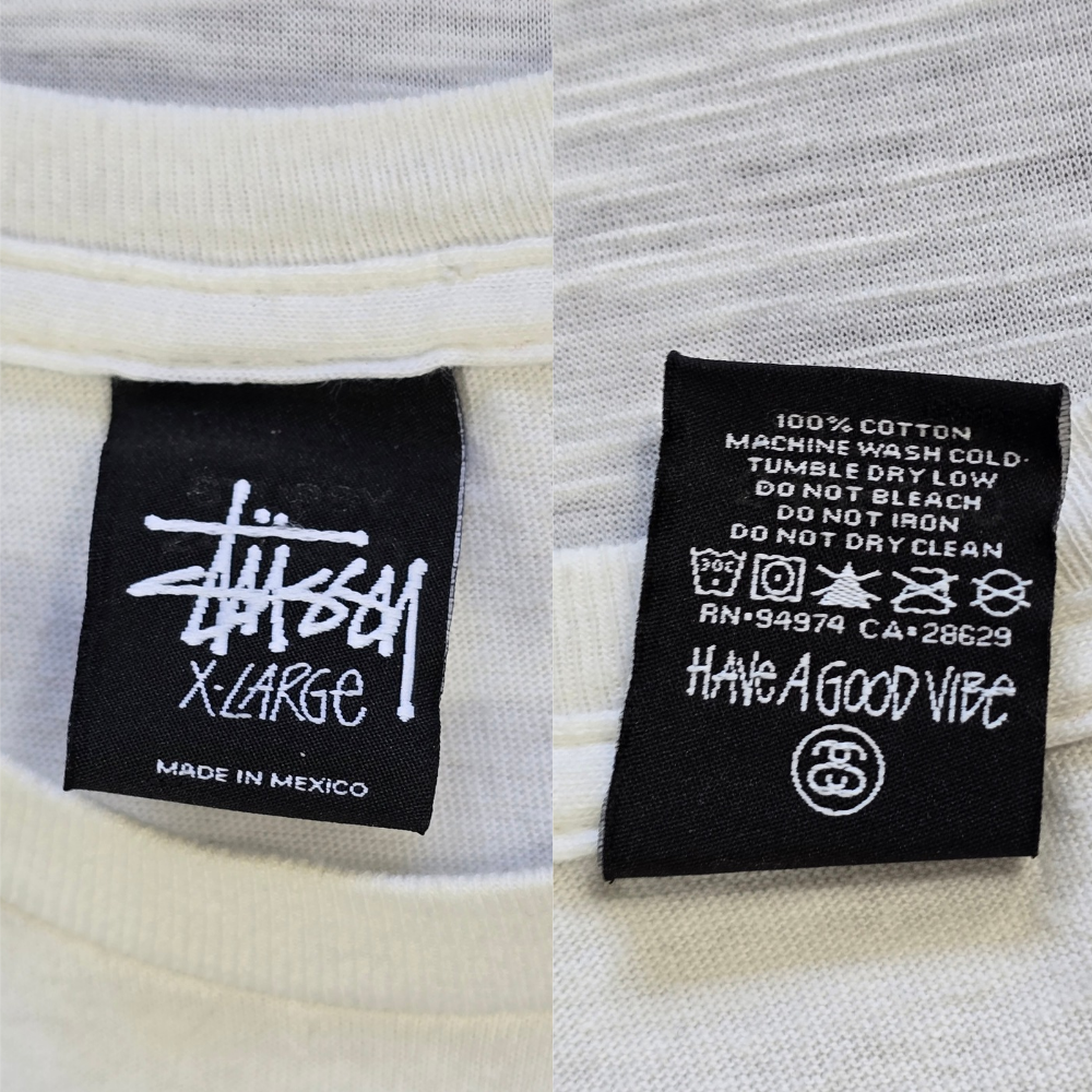 Retro 2000's Graphic Stussy Tee - Size XL