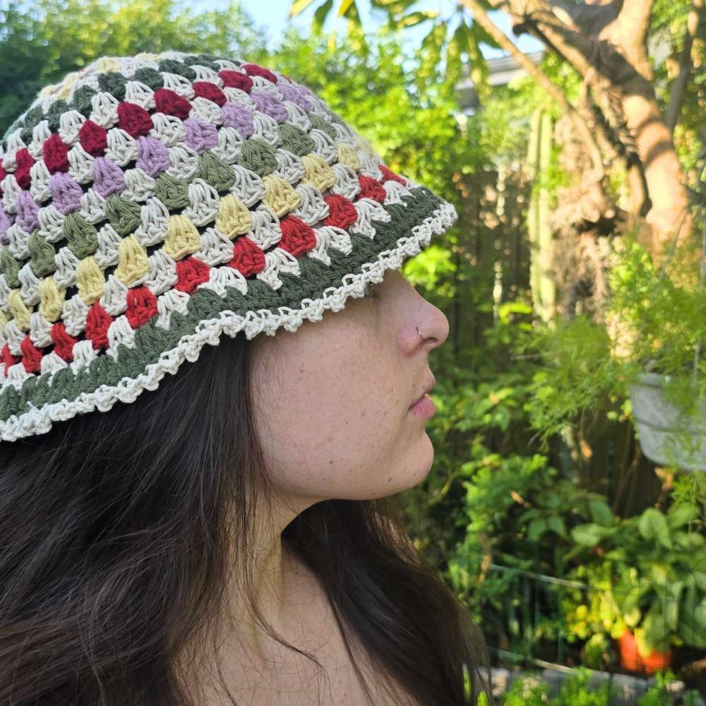 Handmade 100% Cotton Crochet Bucket Hats