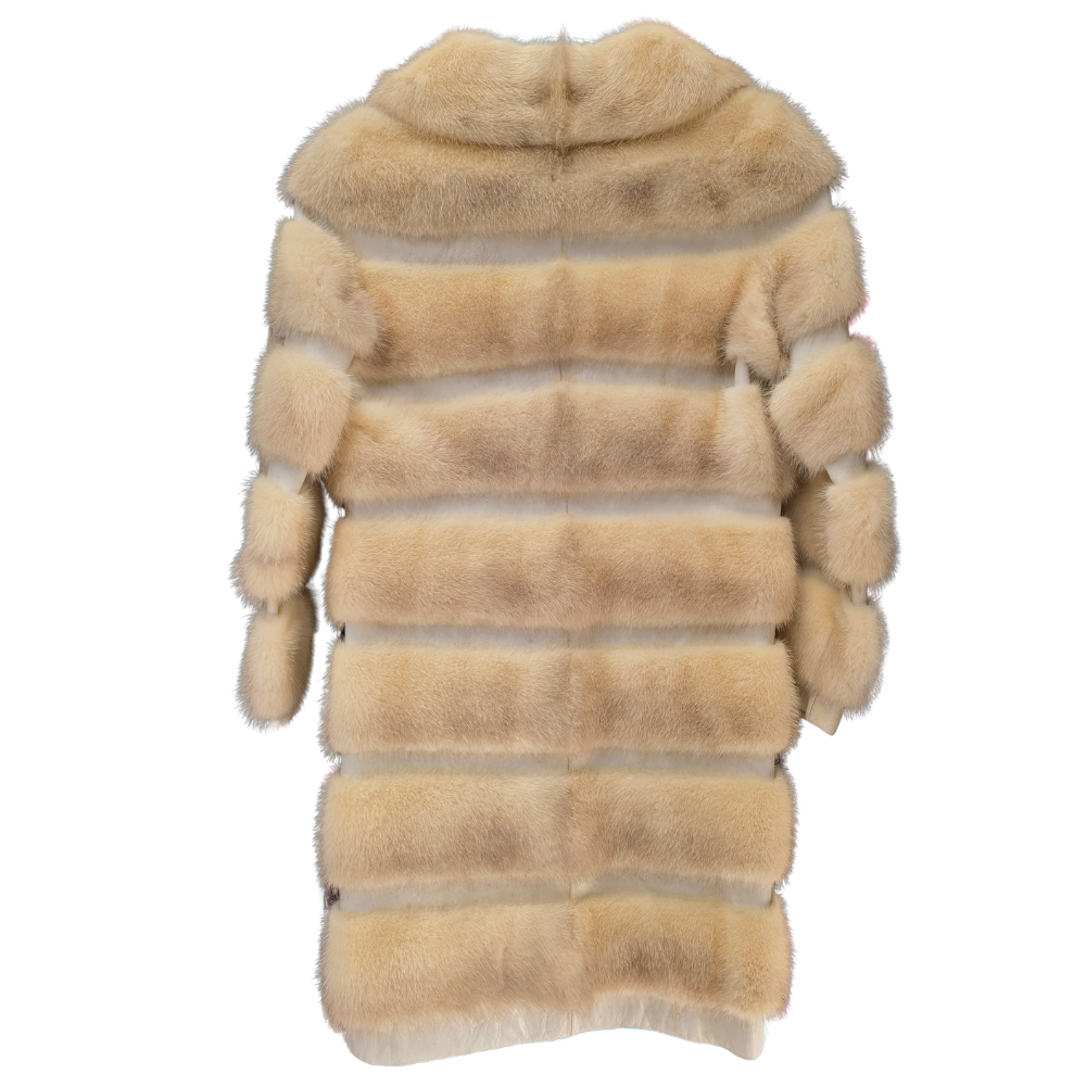 Vintage Mink Fur & Genuine Leather Coat (W6)