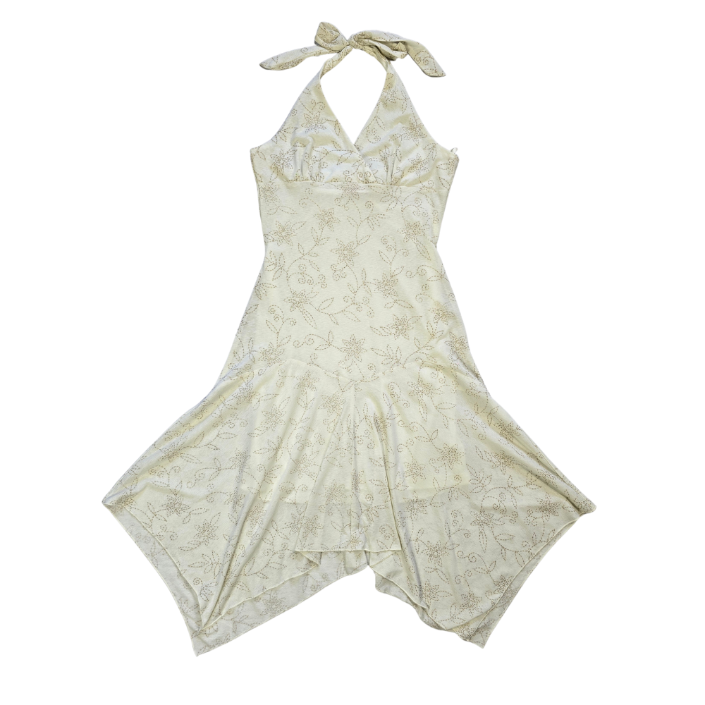 Vintage Y2K Sparkle Detailed Dress - Size XS