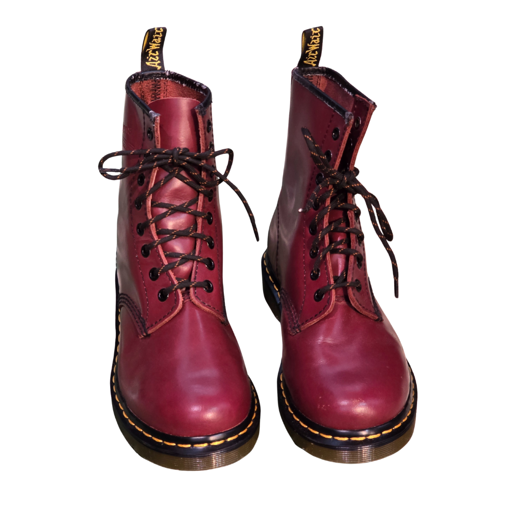 Red Leather 1460 Dr Martens UK6