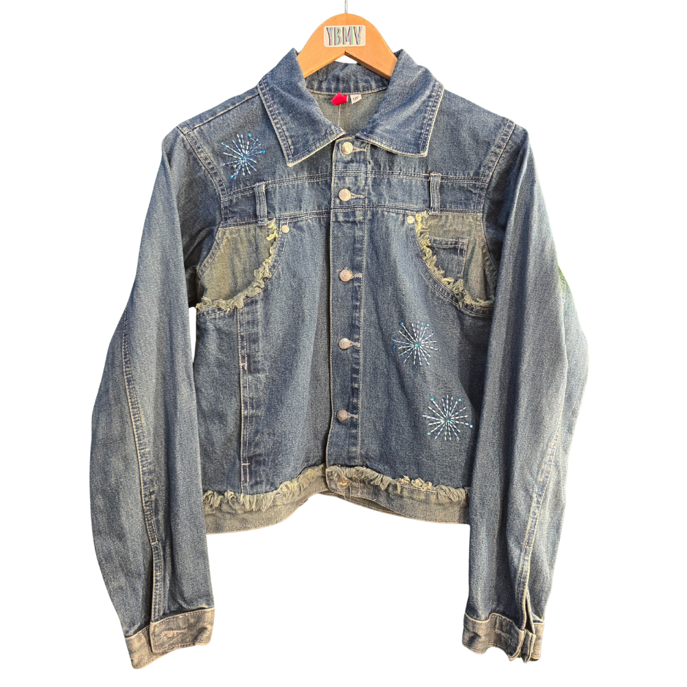Retro / Y2K Unique Up-cycle Denim Jacket