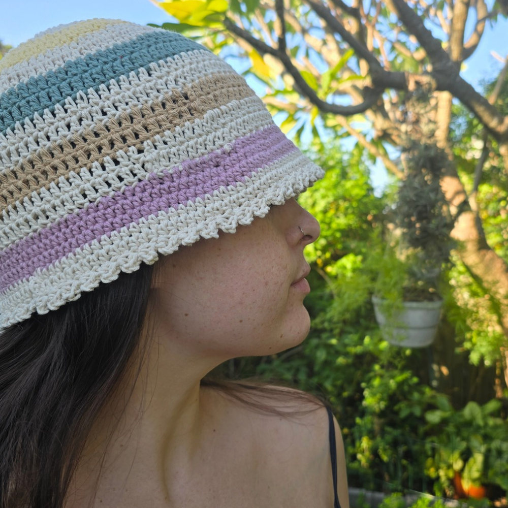 Handmade 100% Cotton Crochet Bucket Hats