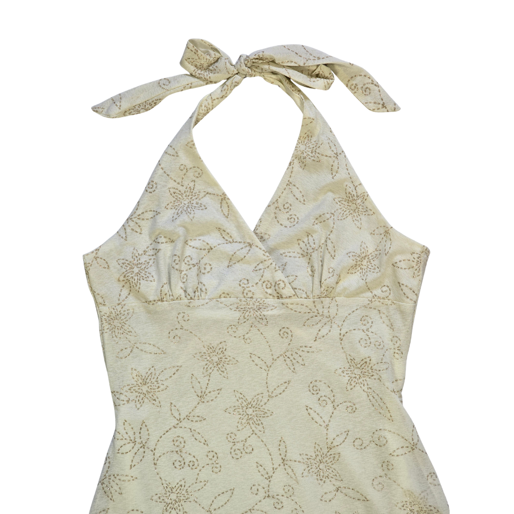Vintage Y2K Sparkle Detailed Dress - Size XS