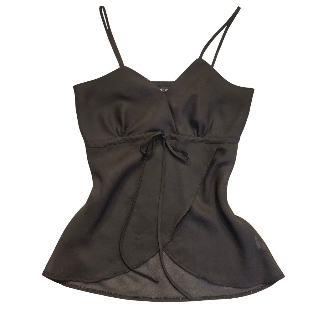 2000s Detailed Strappy Summer Top