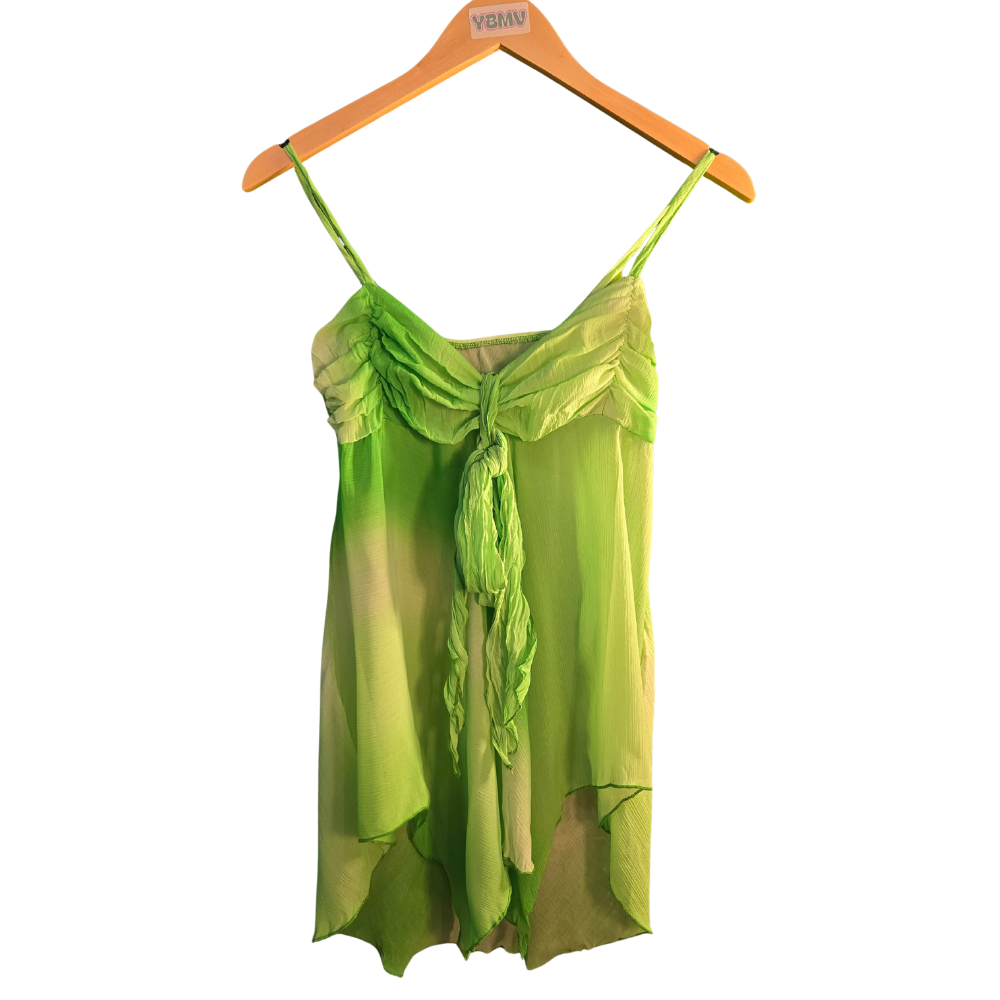 Retro 2000s Green Ombre Summer Top