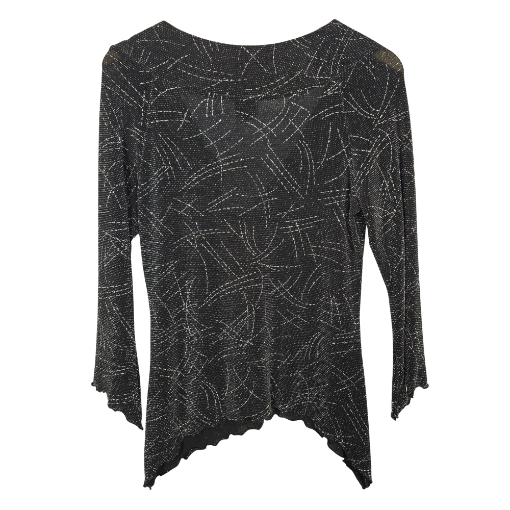 Retro 90's Sparkly Asymmetrical Fairy Top (W34)