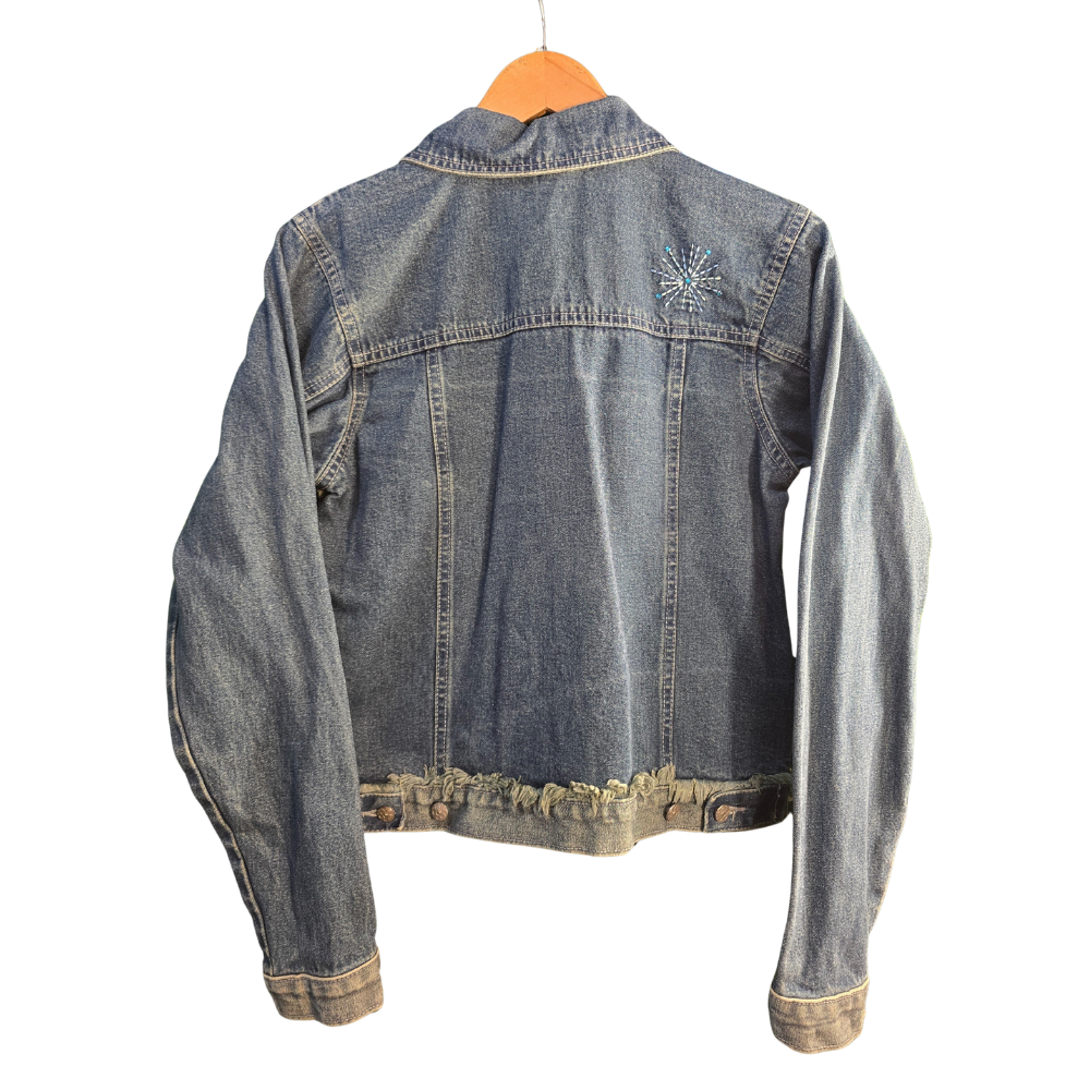 Retro / Y2K Unique Up-cycle Denim Jacket