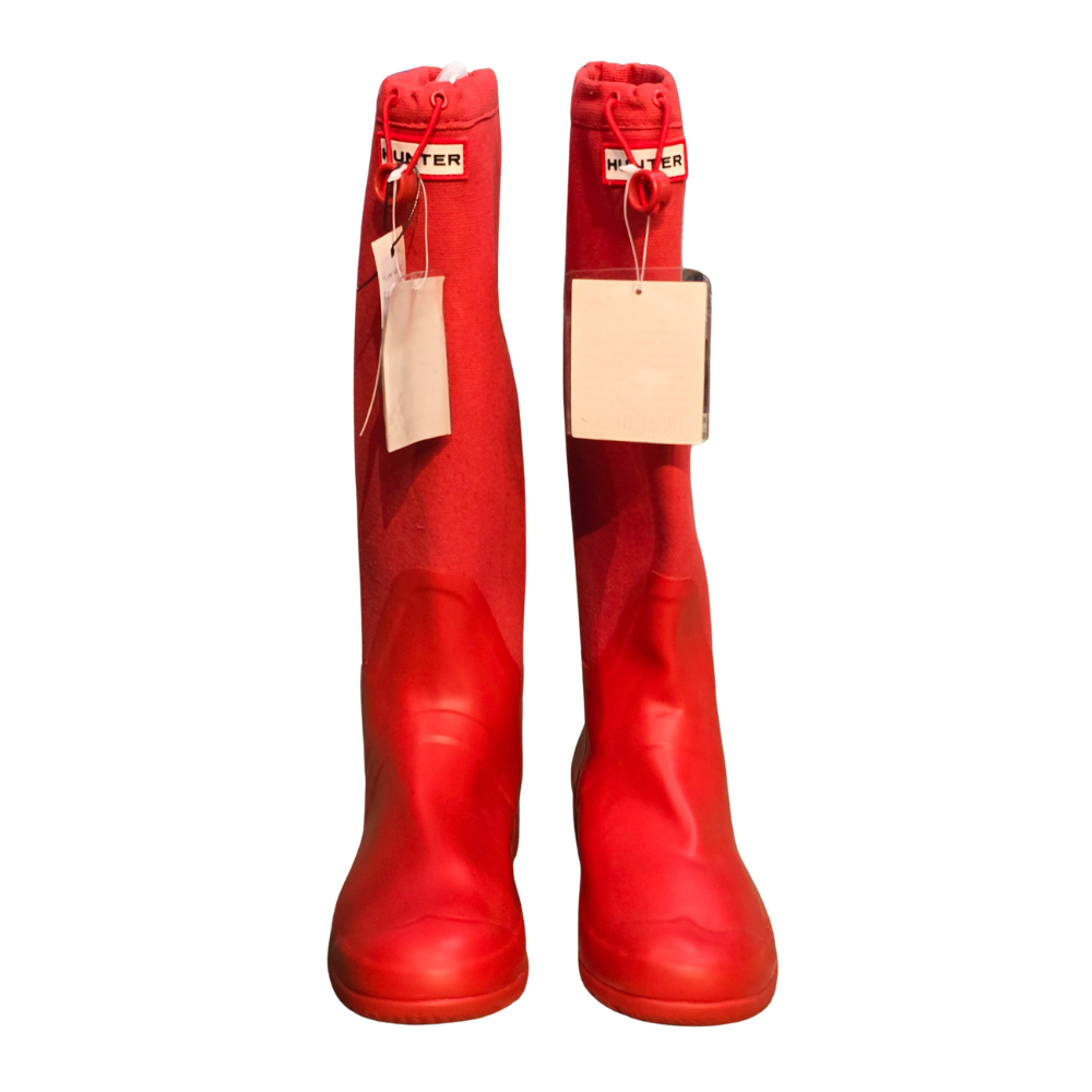 Red Hunter Welly Boots (Deadstock/ Unworn) - Size UK7