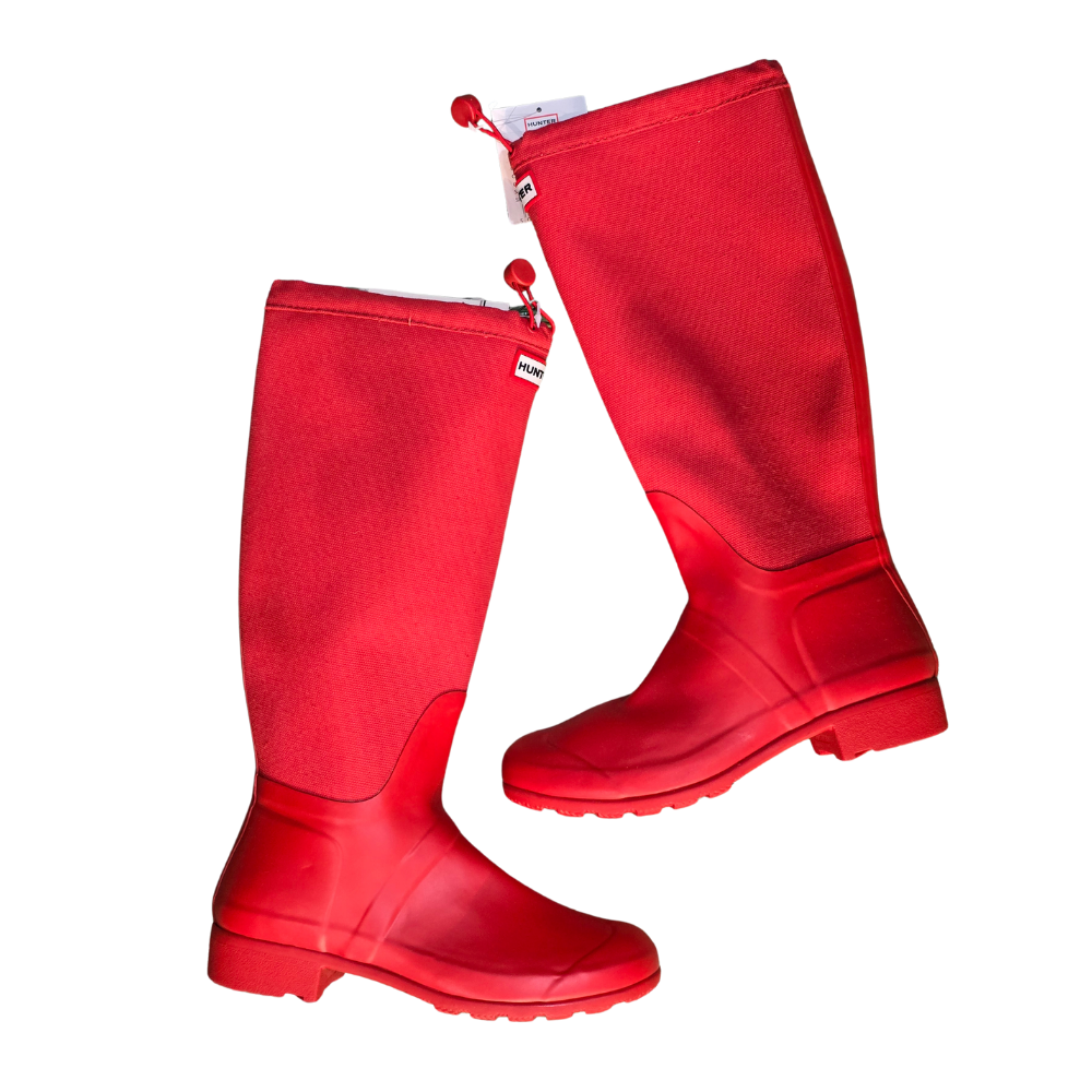 Red Hunter Welly Boots (Deadstock/ Unworn) - Size UK7