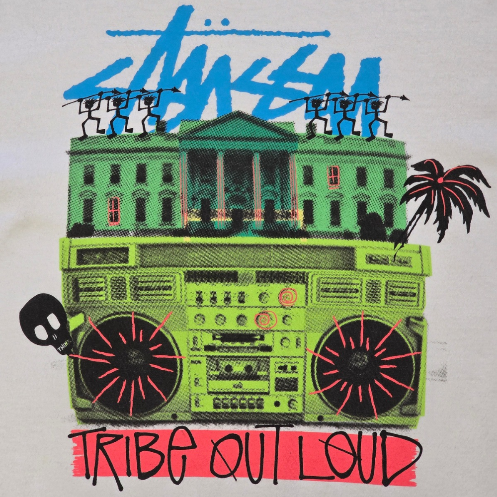 Retro 2000's Graphic Stussy Tee - Size XL