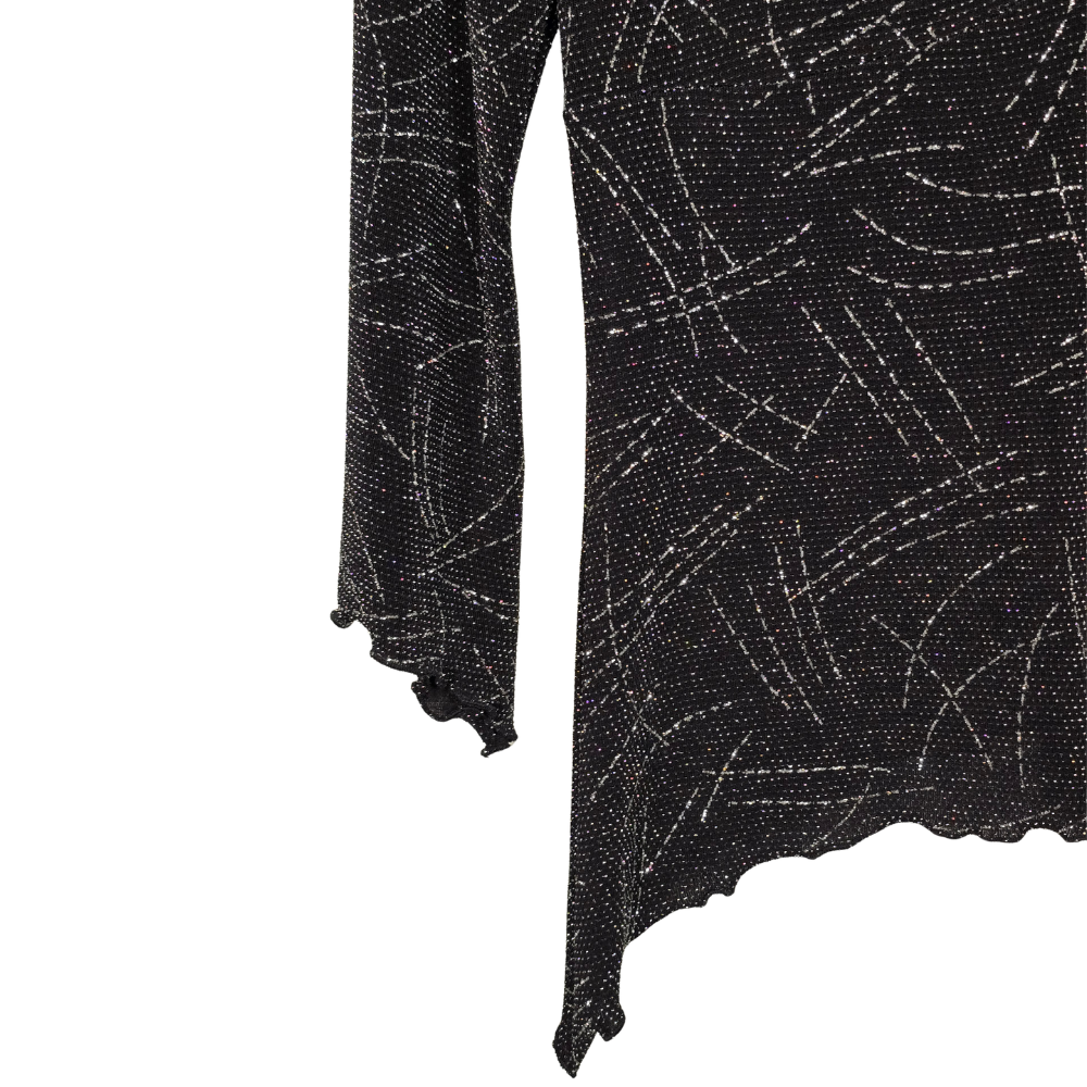 Retro 90's Sparkly Asymmetrical Fairy Top (W34)