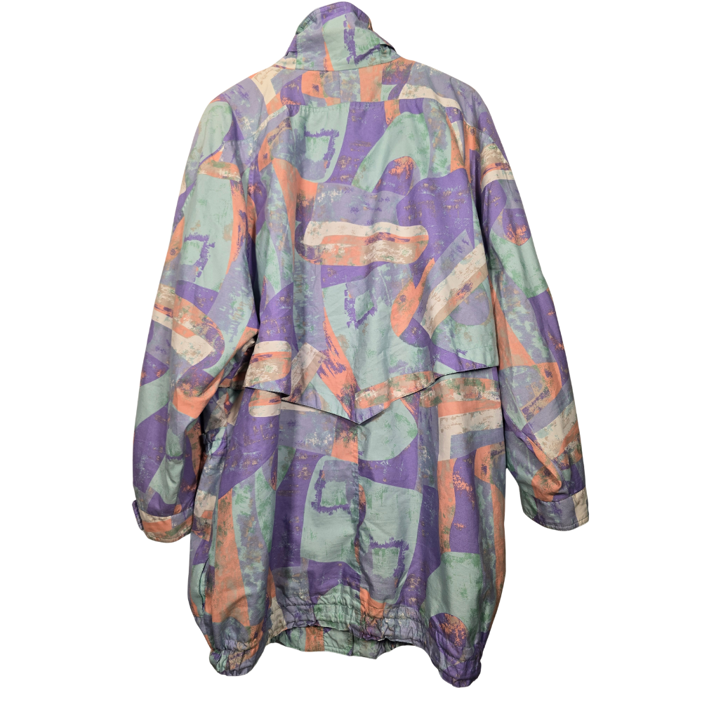 Vintage 80's Pastel Pattern Jacket- Size XL (W42)