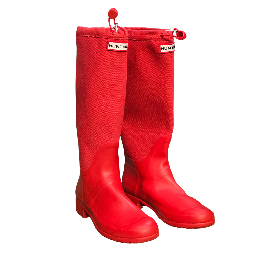 Red Hunter Welly Boots (Deadstock/ Unworn) - Size UK7