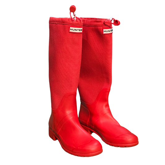 Red Hunter Welly Boots (Deadstock/ Unworn) - Size UK7