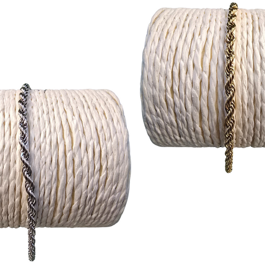 Stainless Steel Twisted Chain Bangle