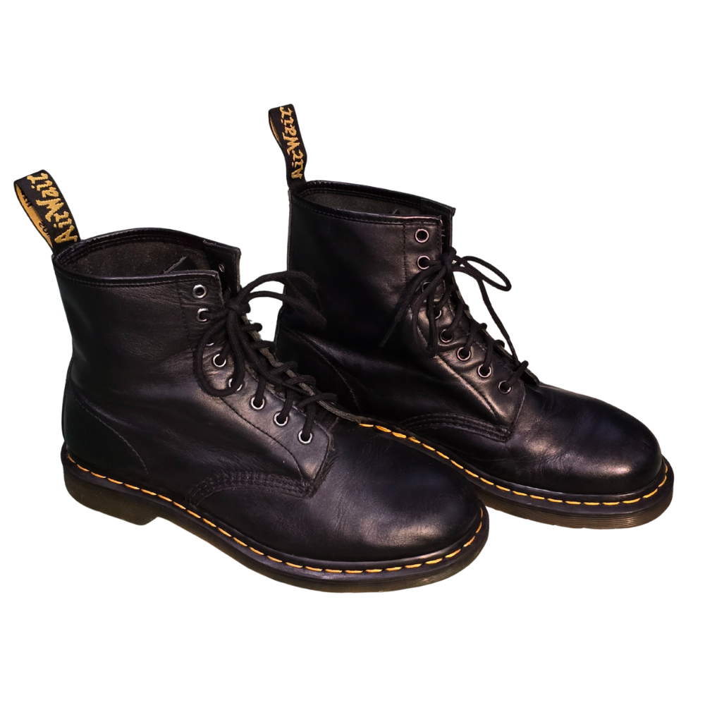 Black Leather 1460 Dr Martens UK8
