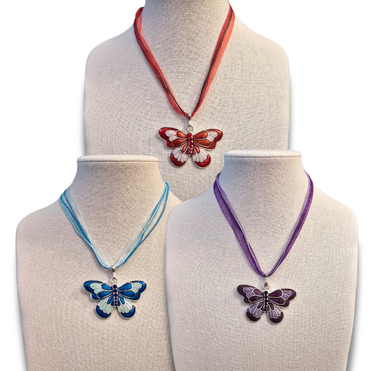 Y2K Inspired Butterfly Necklace