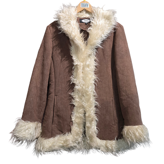 Retro Afghan style Penny Lane Coat - Size medium (W8)