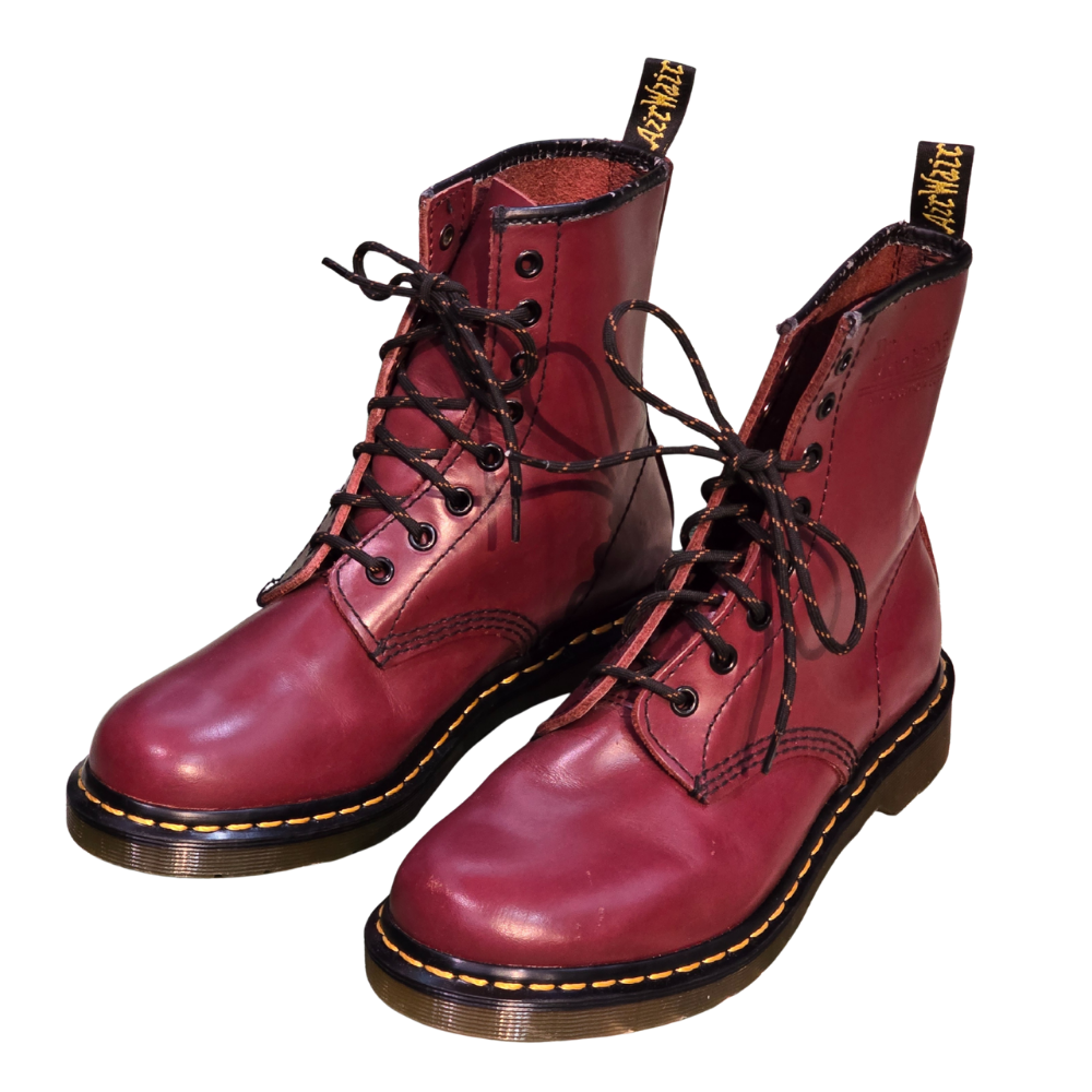 Red Leather 1460 Dr Martens UK6