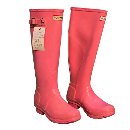 Pink Hunter Welly Boots (Deadstock/ Unworn) - Size UK3