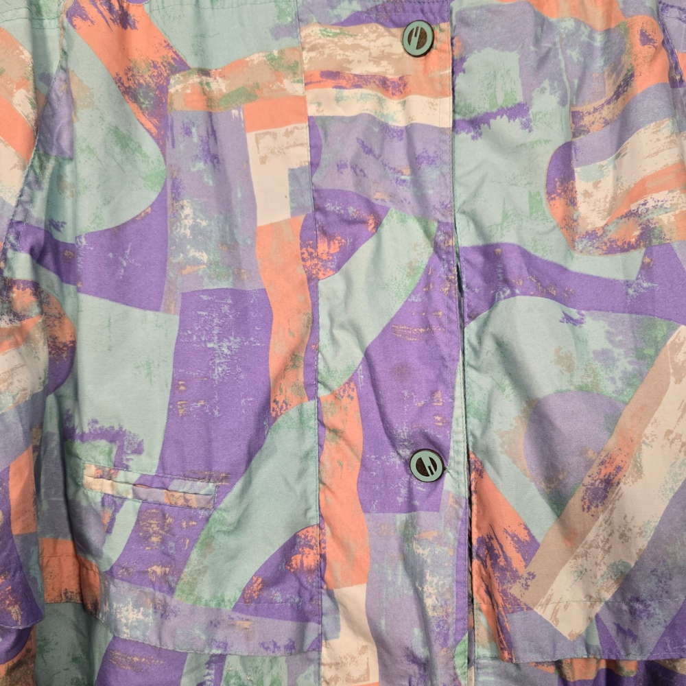 Vintage 80's Pastel Pattern Jacket- Size XL (W42)